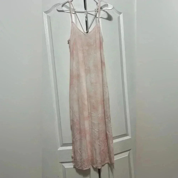 Aerie Pink Tie Dye Strappy Midi Slip Dress Size XS - Picture 6 of 11